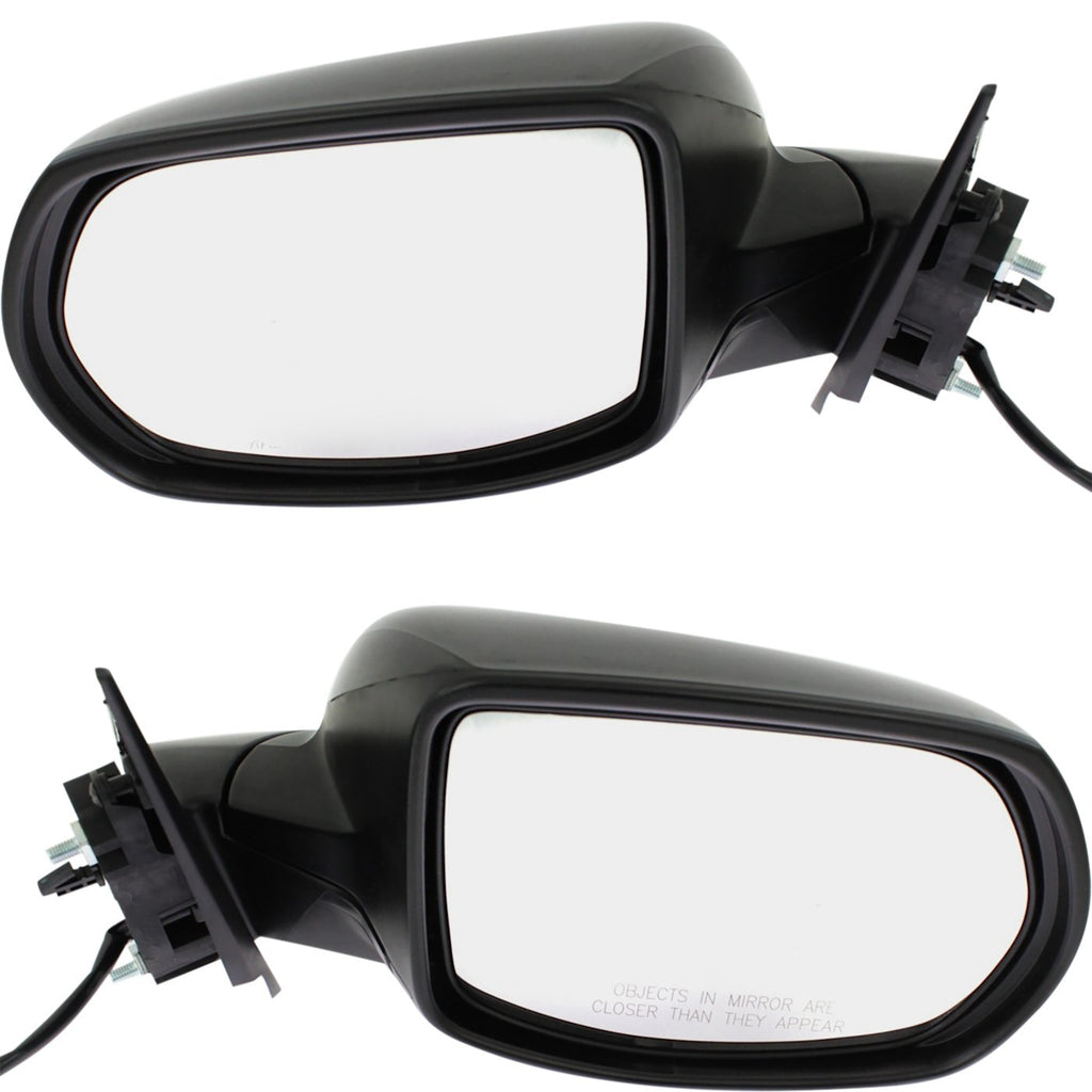 Kool Vue 2016-2018 Honda HR-V Power Mirrors - Driver & Passenger Side, Paintable, Manual Folding (76208T7WA02PFM)