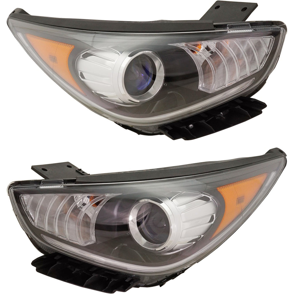 2017-2019 Kia Niro Headlights - Halogen, Driver & Passenger Side (92102G5040)