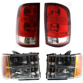 2007-2014 GMC Sierra 1500, Sierra 2500 HD & Sierra 3500 HD Headlights - Left & Right (22853030)