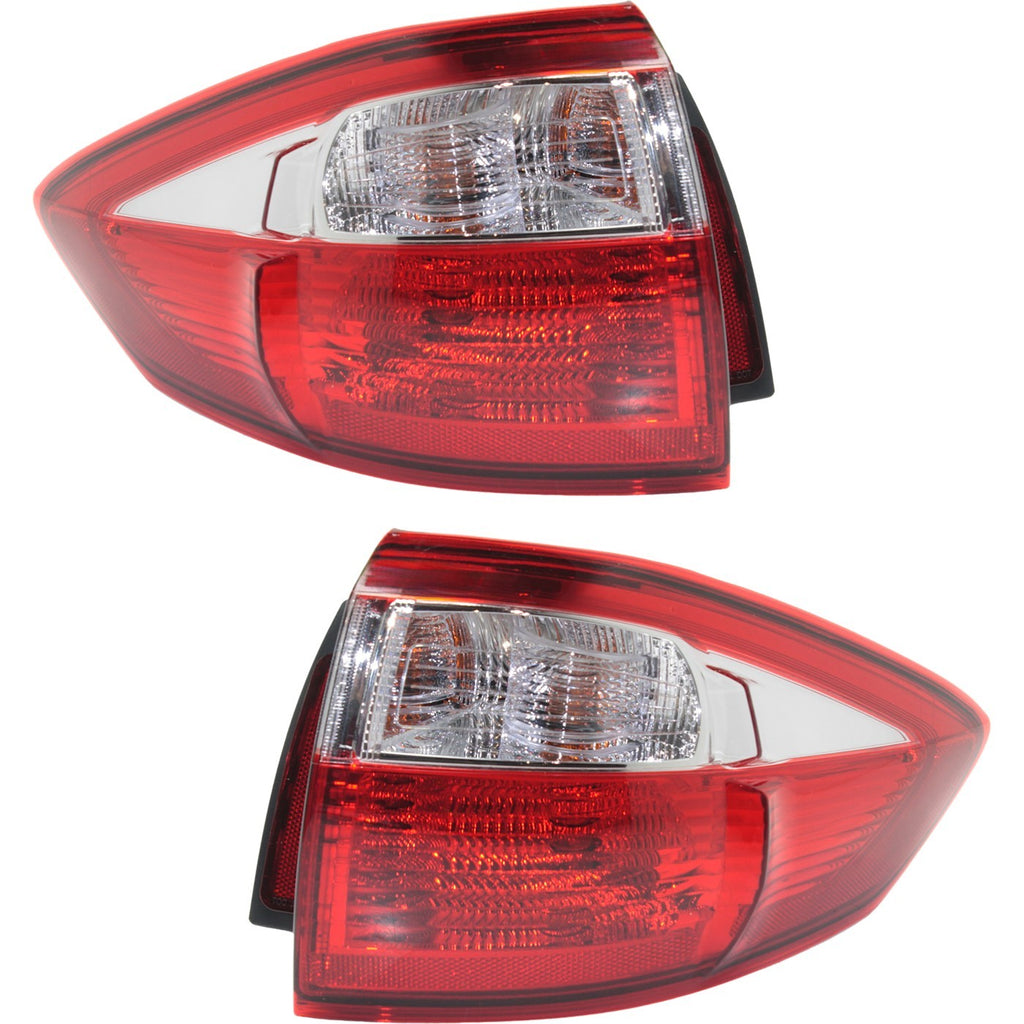 2013-2016 Ford C-Max Tail Lights - Halogen, Left & Right, Outer (DM5Z13404A)