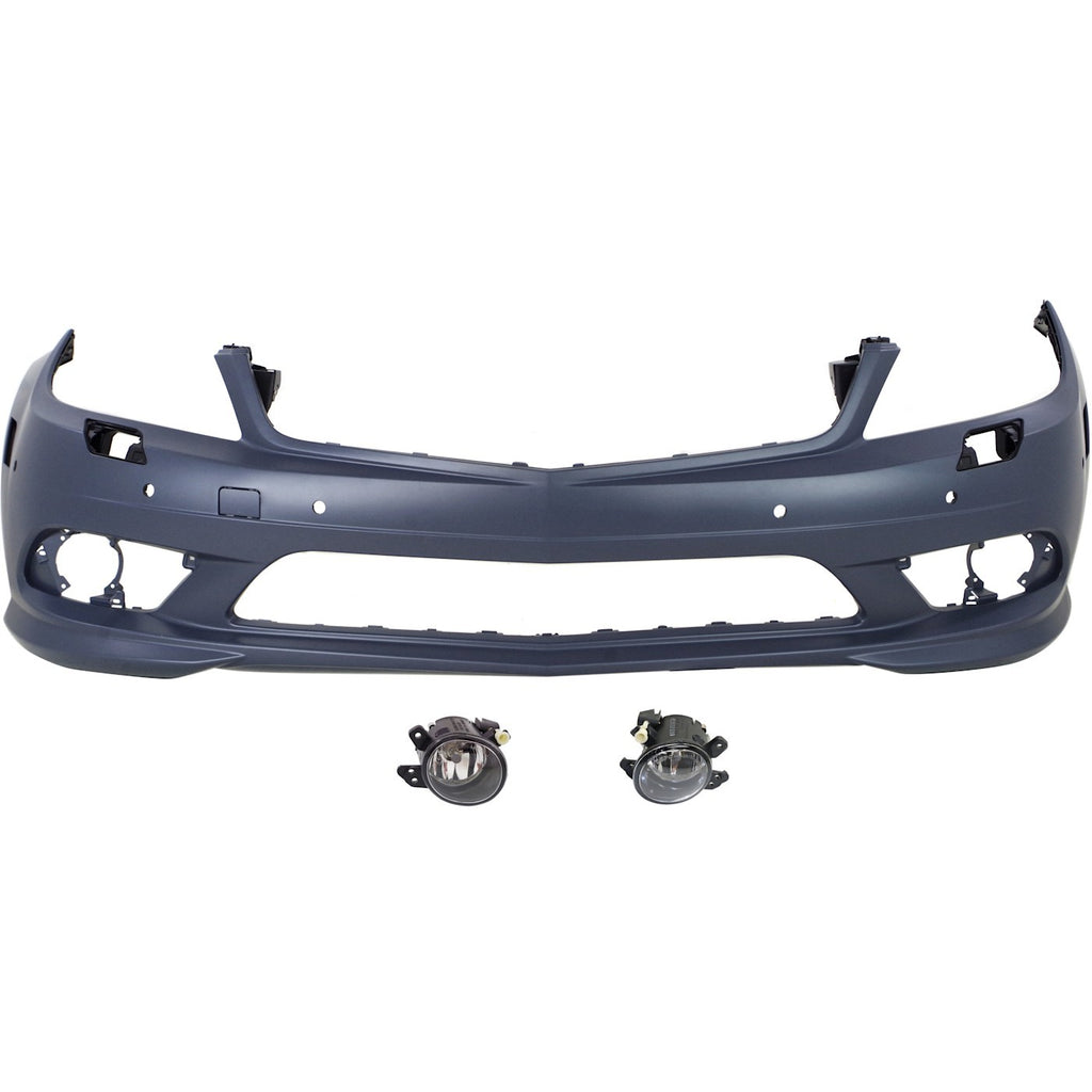 2008-2011 Mercedes-Benz C-Class Bumper Cover - Front, CAPA Certified (2048857825)