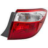 Halogen Tail Light For 2014-2016 Toyota Corolla Right Clear/Red w/ Bulbs CAPA