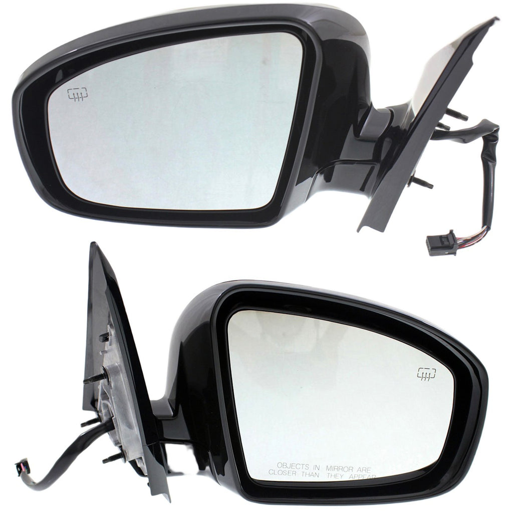Kool Vue 2013-2018 Nissan Pathfinder Power Mirror - Primed, Heated, Manual Folding (963013KA9CPFM)