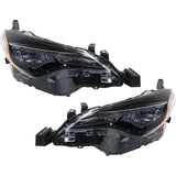 Headlight Set For 2017-2018 Toyota Corolla Left and Right LED With Bulb 2Pc