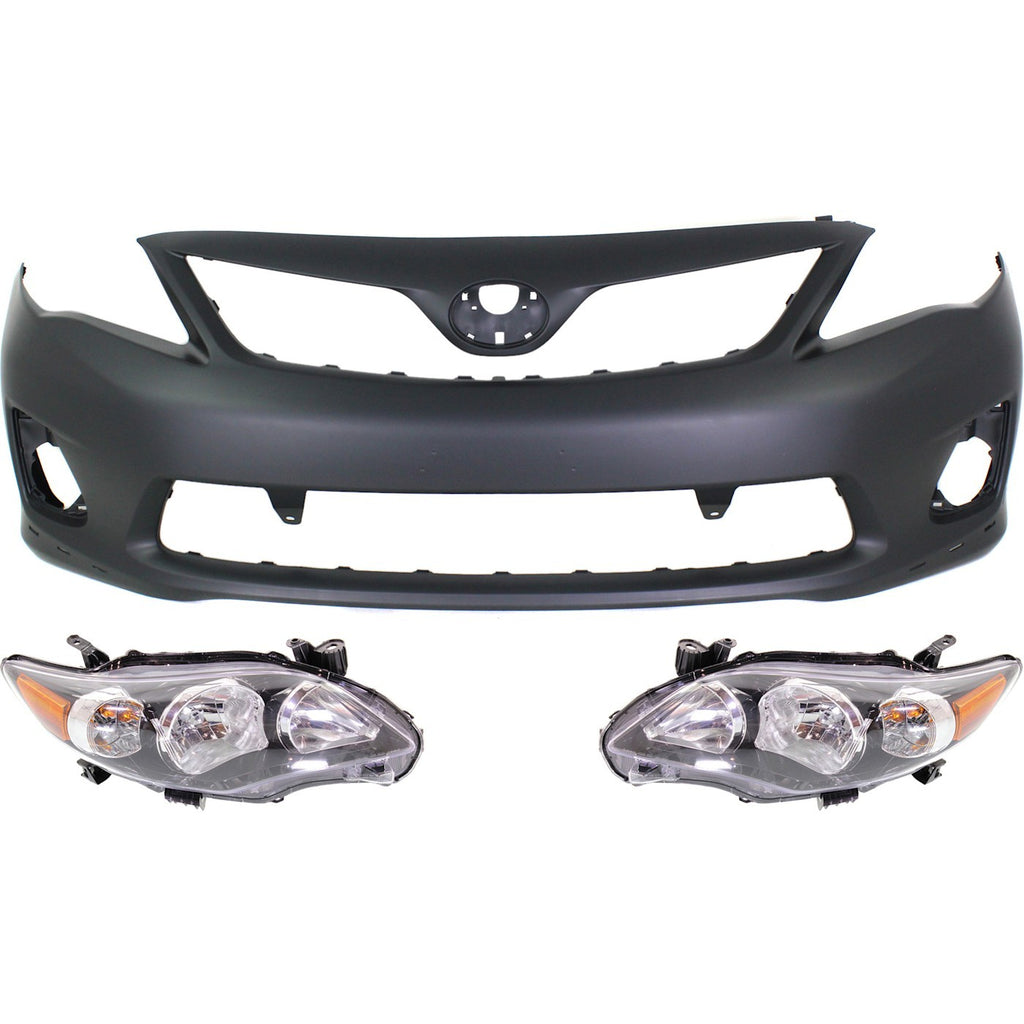 2011-2013 Toyota Corolla Bumper Cover - Front, CAPA Certified (5211903902)