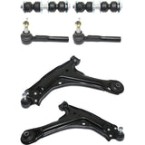 6pc Front Upper Control Arm Tie Rod End Stabilizer Link Kit For Malibu Classic