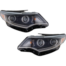 Load image into Gallery viewer, 2016-2017 Kia Optima Headlights - Left &amp; Right, Black Housing (92102D5080)