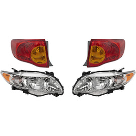 2009-2010 Toyota Corolla Headlights - Driver & Passenger Side (8111002670)
