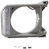New Head light Headlight Door Headlamp Bezel Passenger Right Side Gray RH