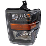 Left Headlight For Ford F-250 Super Duty 2008-2010 Halogen w/ Bulb/s CAPA Smoked