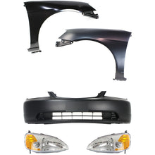Load image into Gallery viewer, 2001-2003 Honda Civic Bumper Cover - Front, 5-Piece, Coupe (33151S5PA01)