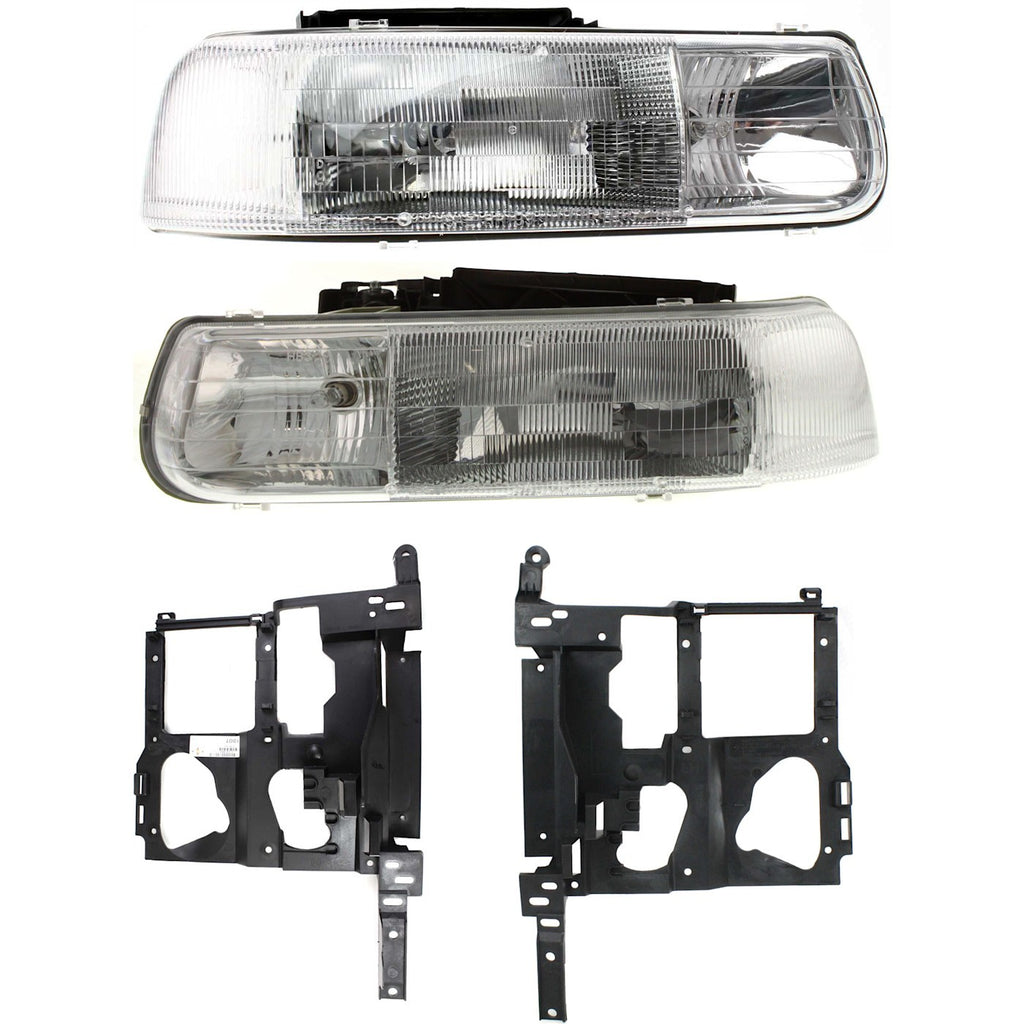 2001-2006 Chevrolet Headlights - Halogen, Left & Right, w/ Bulbs (16526134)