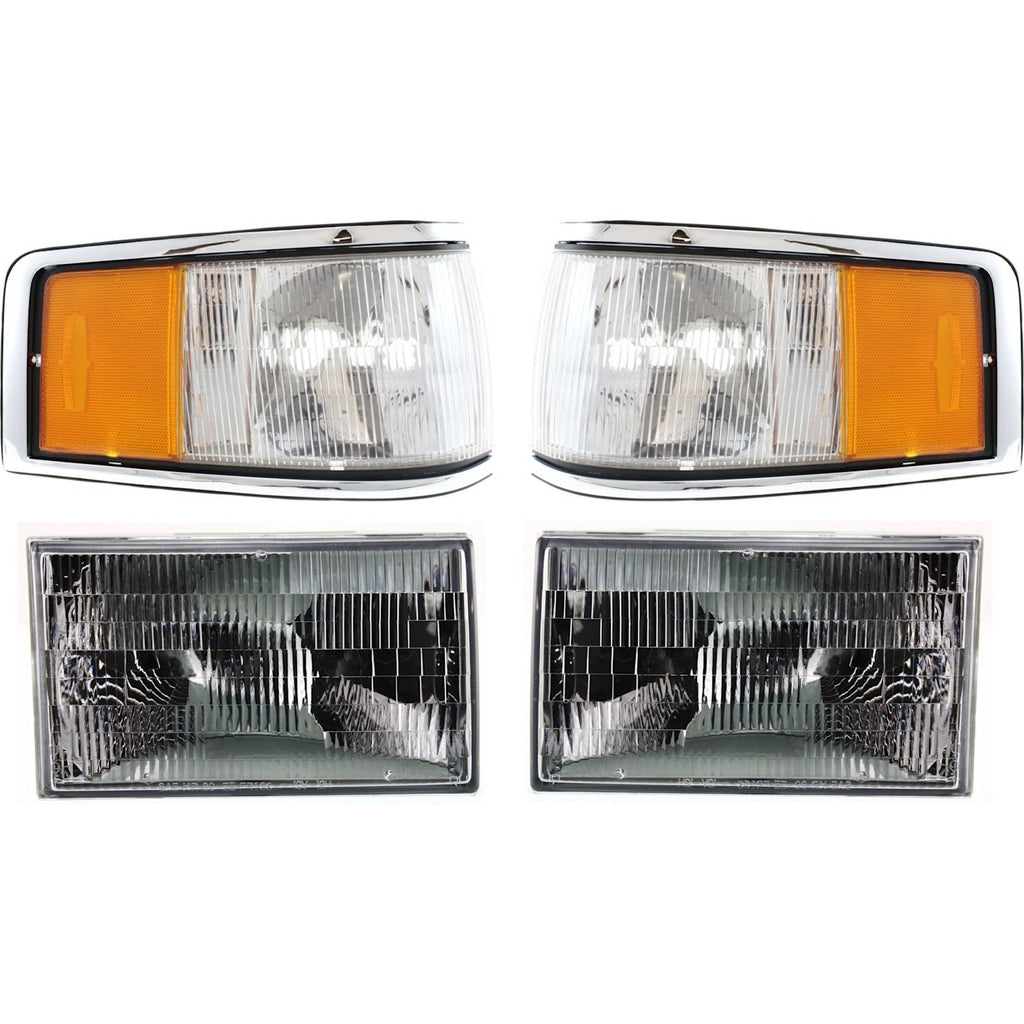 1990-1994 Lincoln Town Car Side Marker Lights - Driver & Passenger Side (FOVY15A201A)