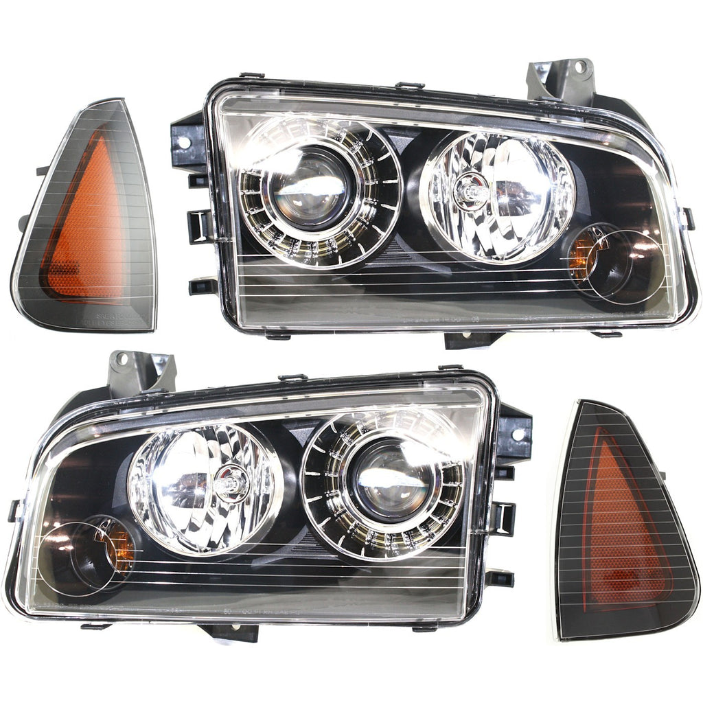 2008-2010 Dodge Charger Headlights - Left & Right (4806442AB)