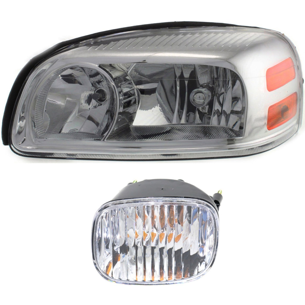 2005-2009 GM Headlight - Driver Side (25891660)