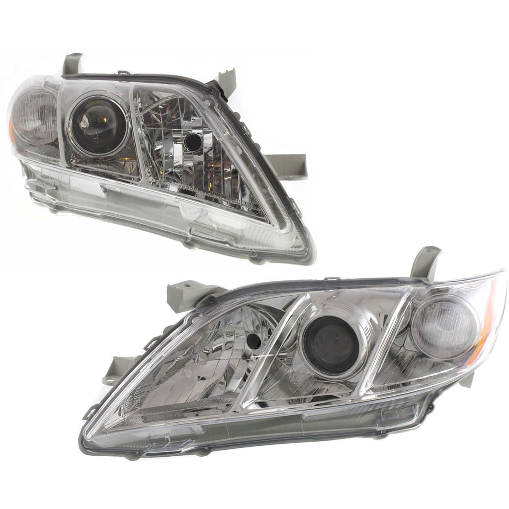 2007-2009 Toyota Camry Headlights - Left & Right, Chrome (8117033652)