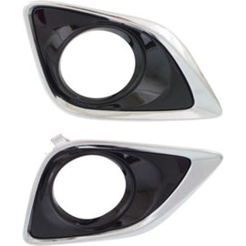 2013-2016 Toyota Venza Fog Light Trim Set of 2 - Driver & Passenger Side