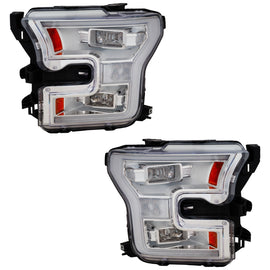 2015-2017 Ford F-150 Headlights - LED, Left & Right, CAPA Certified (FL3Z13008LPFM)