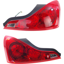 Load image into Gallery viewer, 2008-2015 INFINITI G37 &amp; Q60 w/ Bulbs Red Lens Coupe Halogen Tail Lights
