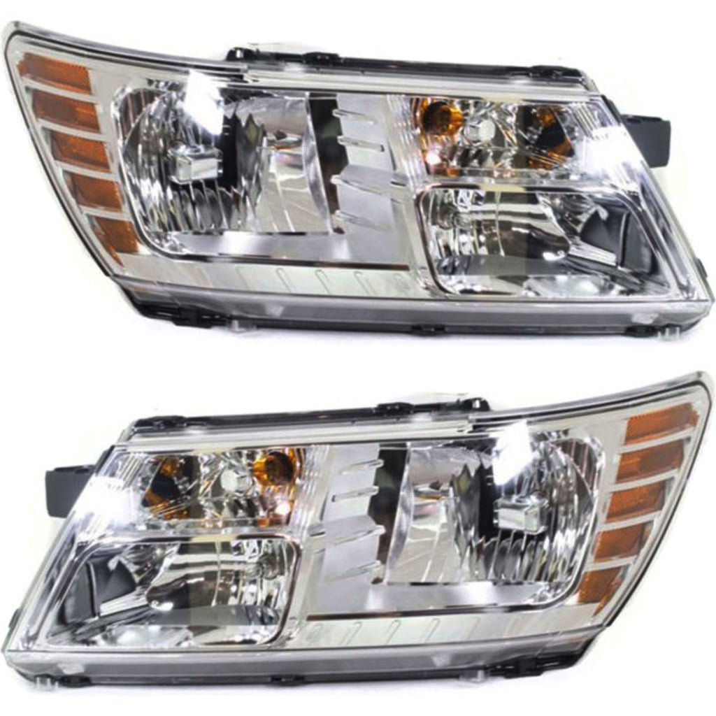 2009-2020 Dodge Journey Headlights - Driver & Passenger Side, Chrome (5116288ADPFM)