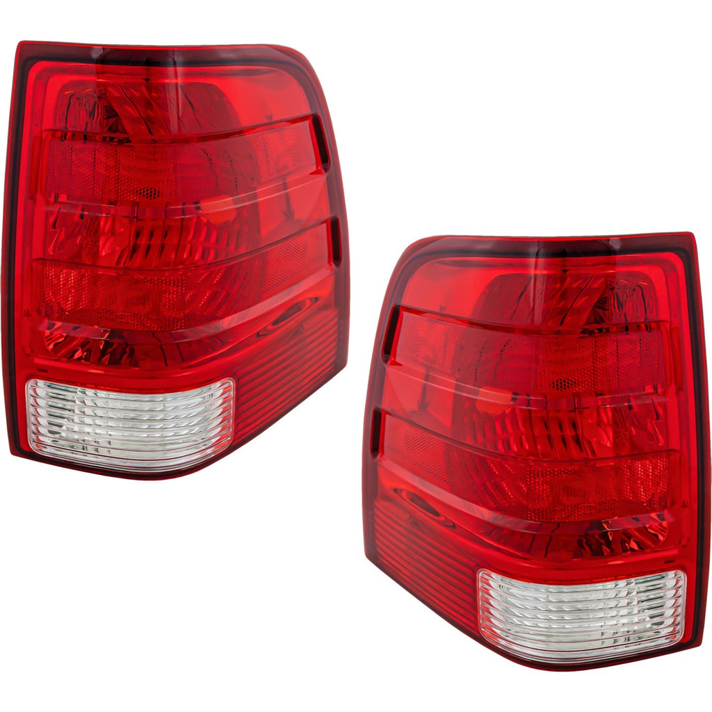 2003-2006 Ford Expedition Tail Lights - Left & Right, CAPA Certified (2L1Z13404AB)