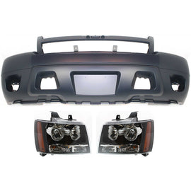 2007-2014 Chevrolet Headlights - Halogen, Left & Right, 3-Piece (22853026)