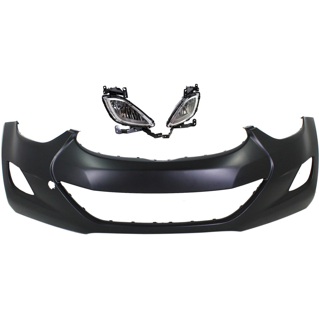2011-2013 Hyundai Elantra Bumper Cover - Front, CAPA Certified, Sedan (865113Y000)