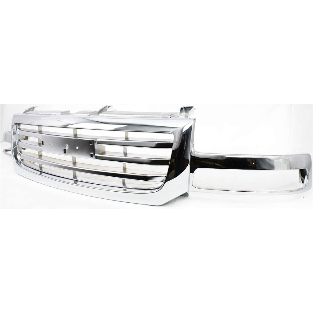 2003-2007 GMC Sierra 1500, Sierra 1500 Classic & Sierra 2500 Grille - Chrome (19130791PFM)