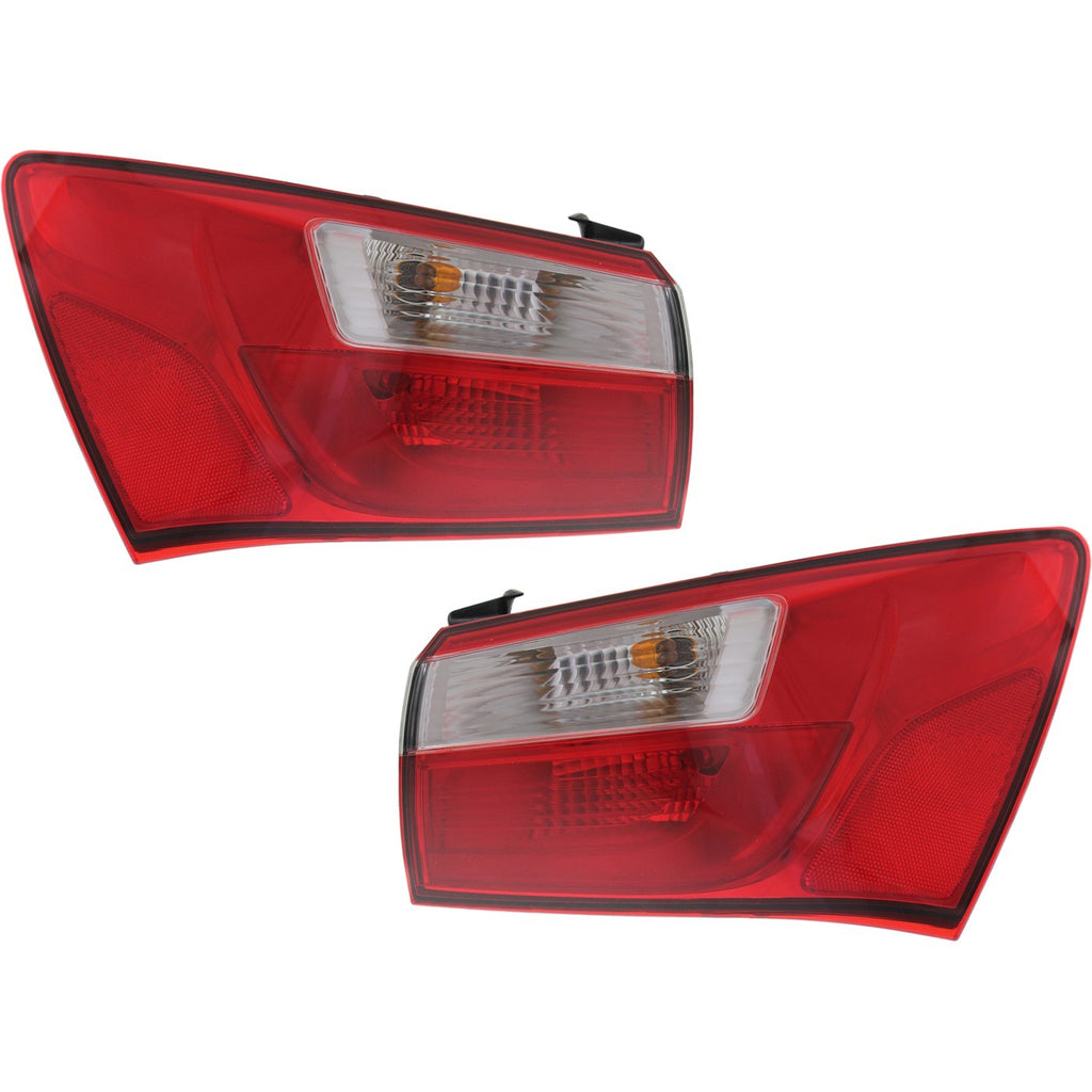 2012-2017 Kia Rio Tail Lights - Driver & Passenger Side, Outer, CAPA Certified (924021W000)