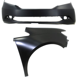 2014-2017 Honda Odyssey Bumper Cover - Front, Right, Primed (60210TK8A80ZZPFM)