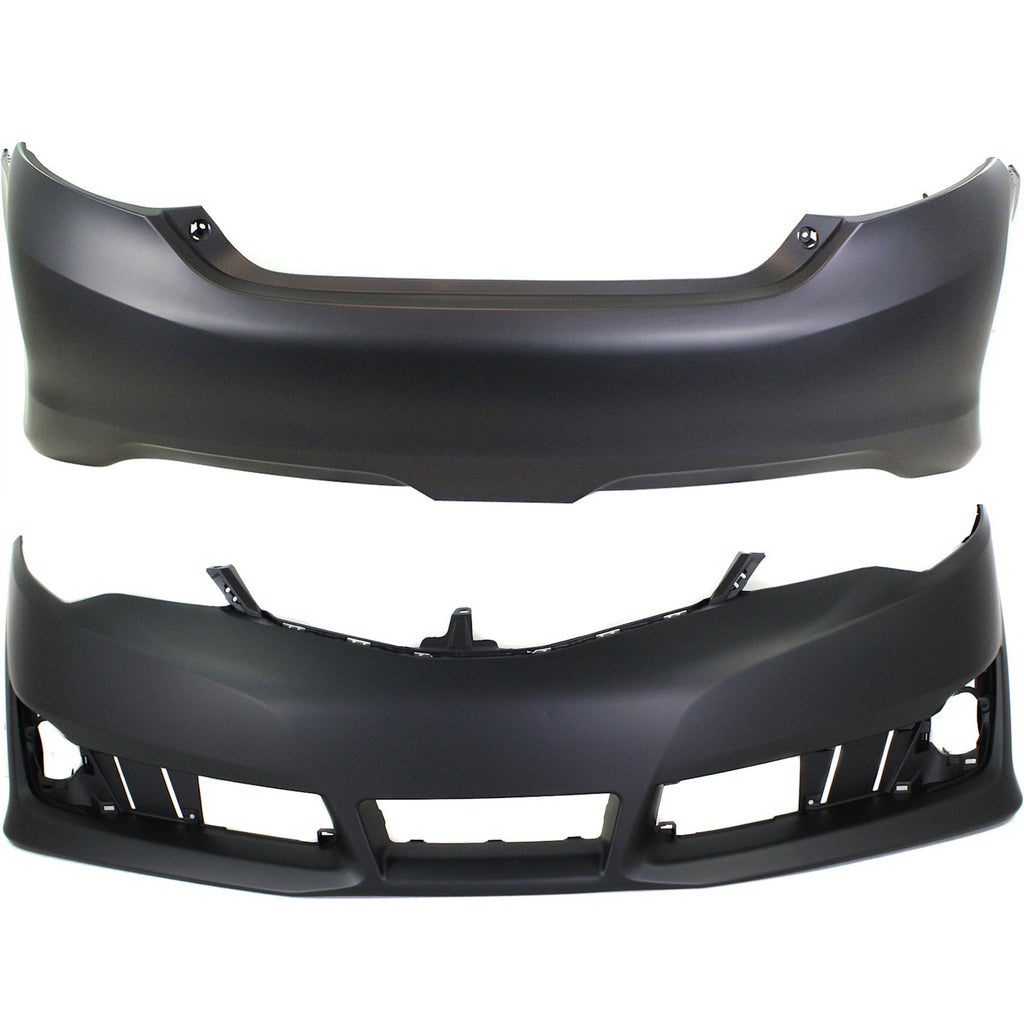 2012-2014 Toyota Camry Bumper Covers - Front & Rear, CAPA Certified (5211906975)