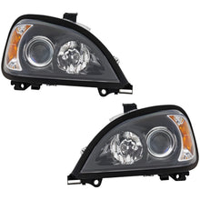 Load image into Gallery viewer, 2006-2017 Freightliner Columbia Headlights - Halogen, Left &amp; Right, Black (14887829)