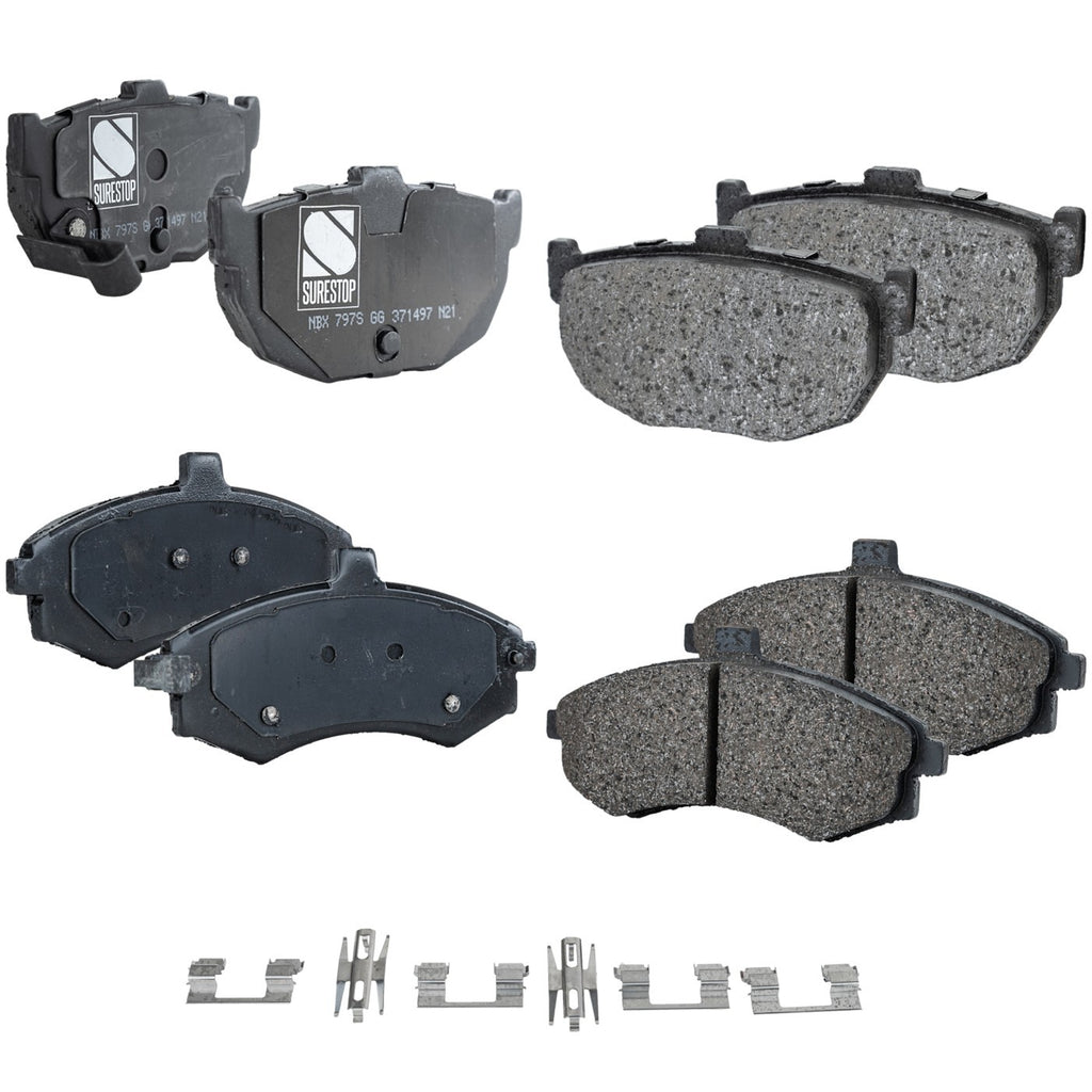 2002-2006 Hyundai Elantra Brake Pads - Front & Rear (581012DA30)