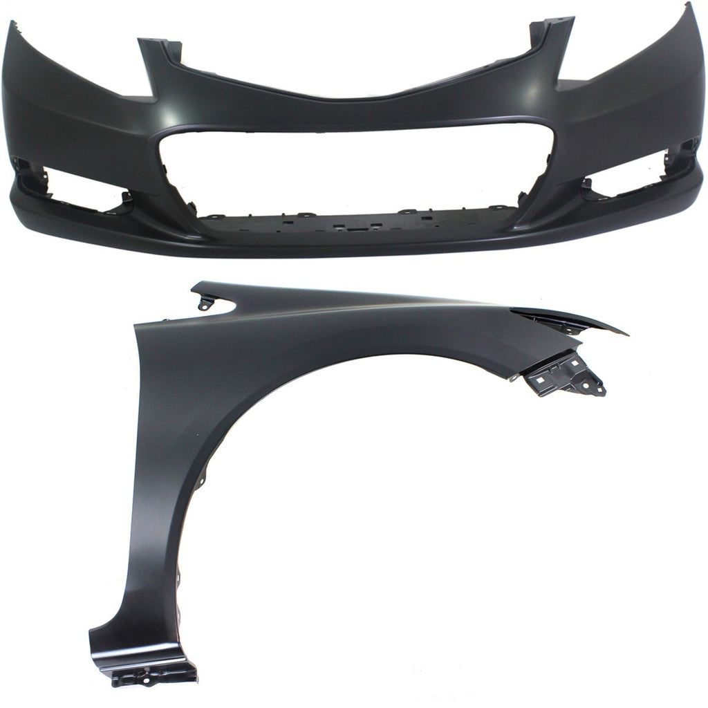 2012-2013 Honda Civic Bumper Cover - Front, Coupe (04711TS8A90ZZ)
