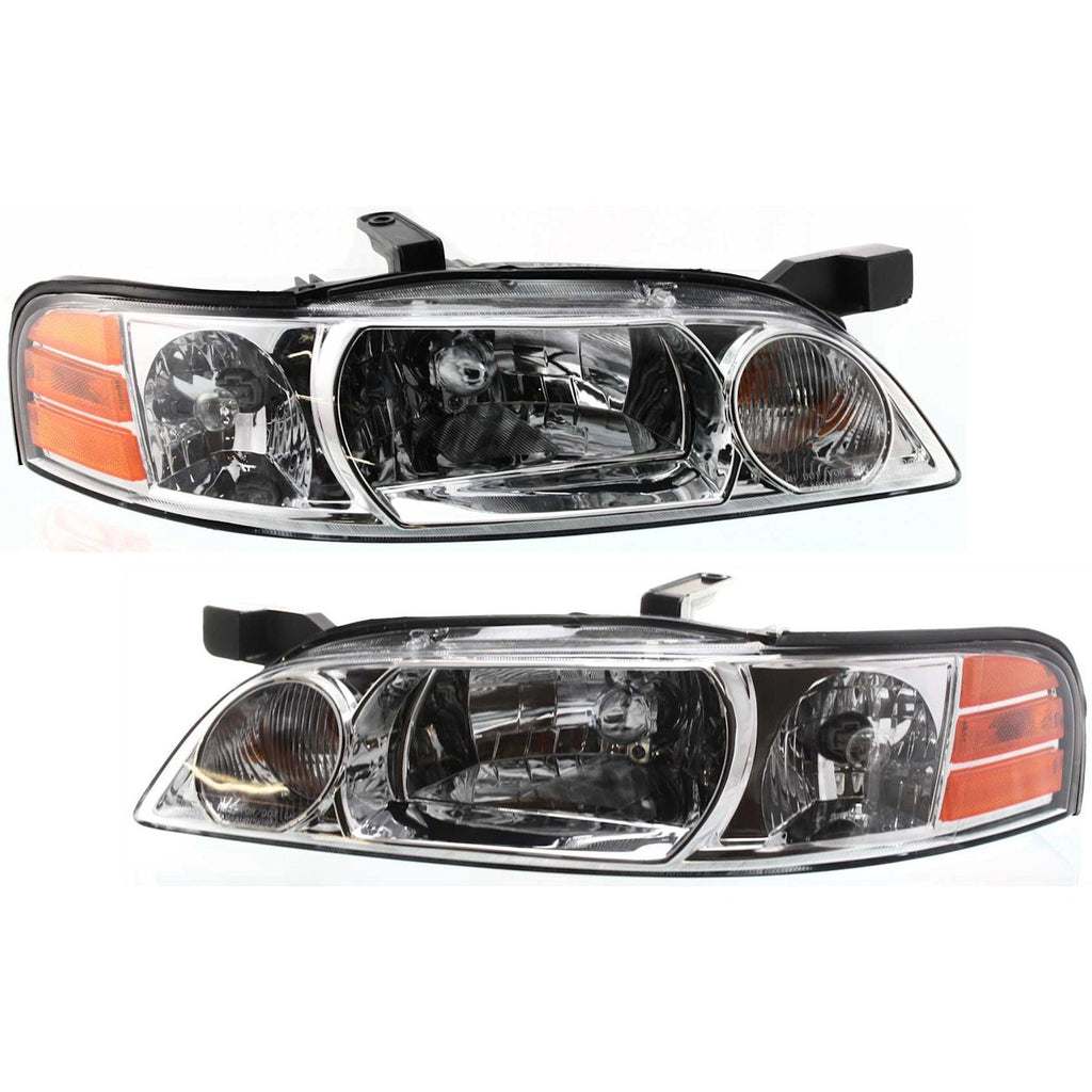 2000-2001 Nissan Altima Headlights - Left & Right, w/ Bulbs (260100Z825)