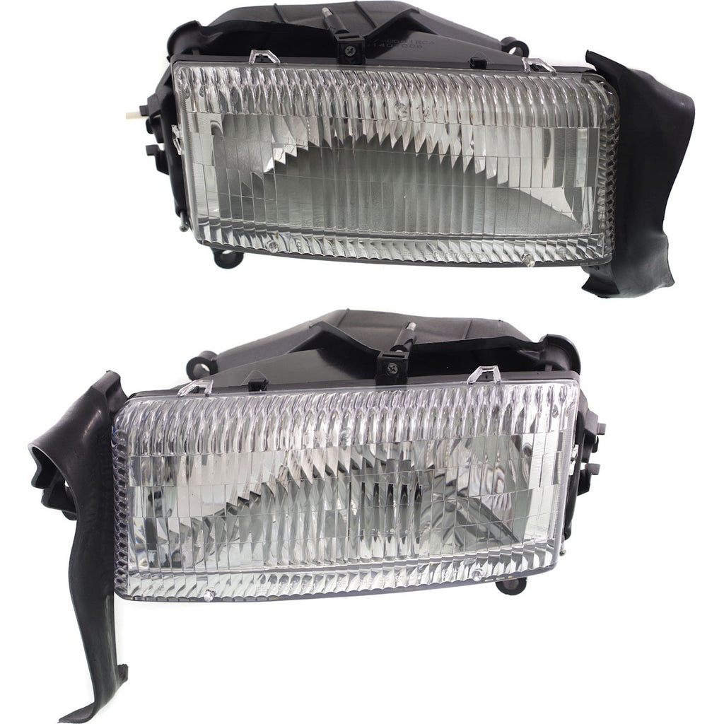 1997-2004 Dodge Dakota & Durango Headlights - Left & Right, w/ Bulbs (55055170AEPFM)
