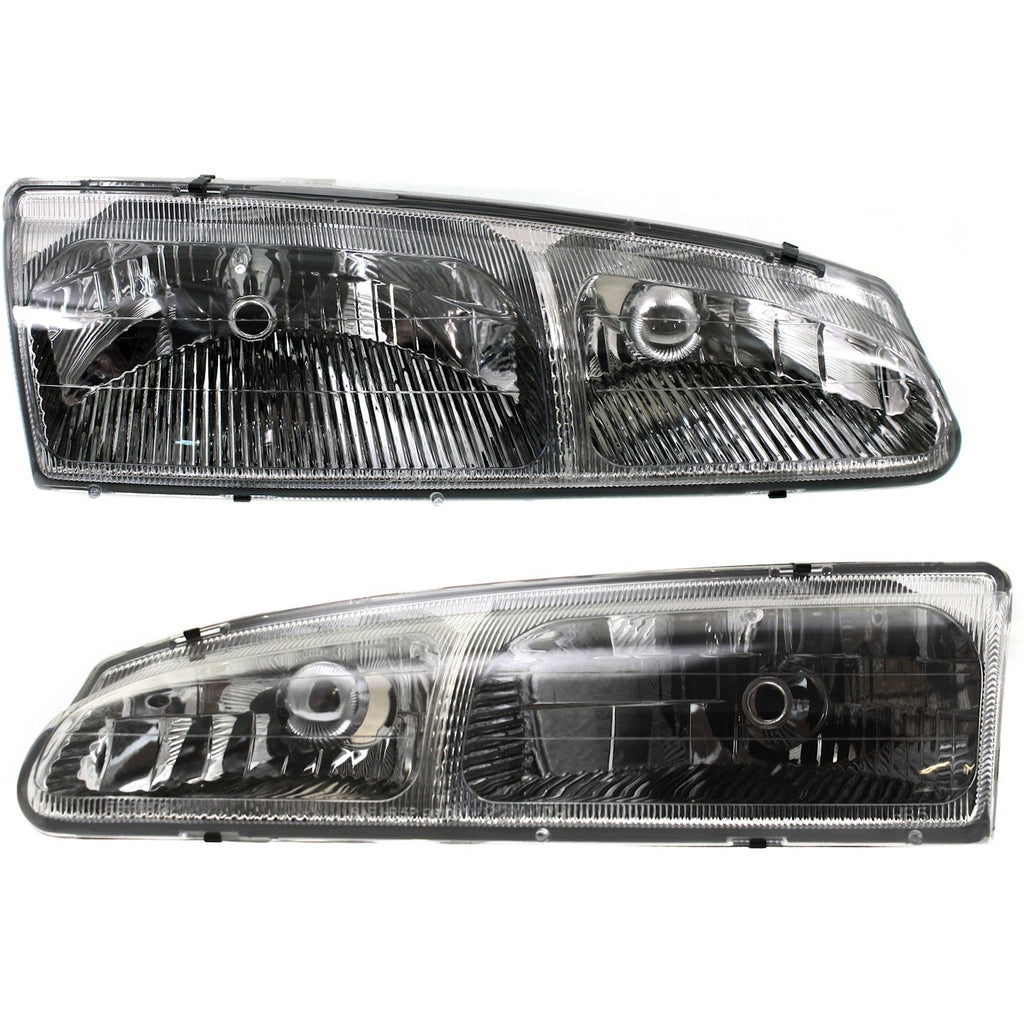 1996-1997 Ford Thunderbird & Mercury Cougar Headlights - Halogen, Left & Right, w/ Bulbs (F6SZ13008BJ)