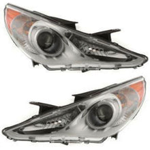 Load image into Gallery viewer, 2011-2014 Hyundai Sonata Headlights - Halogen, Left &amp; Right, w/ Bulbs (921023Q000)