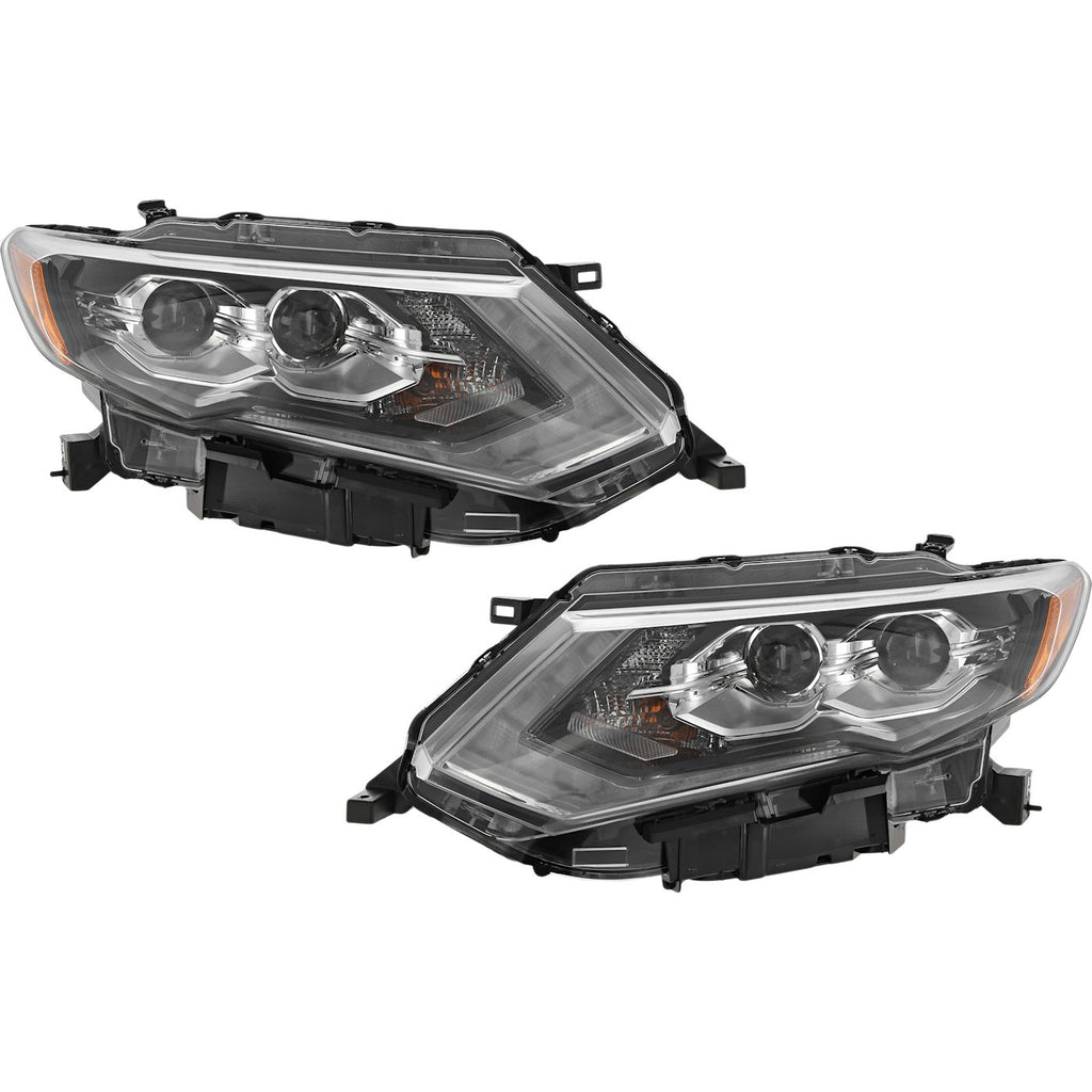 2019-2020 Nissan Rogue Headlights - LED, Driver & Passenger Side (260106FL7A)