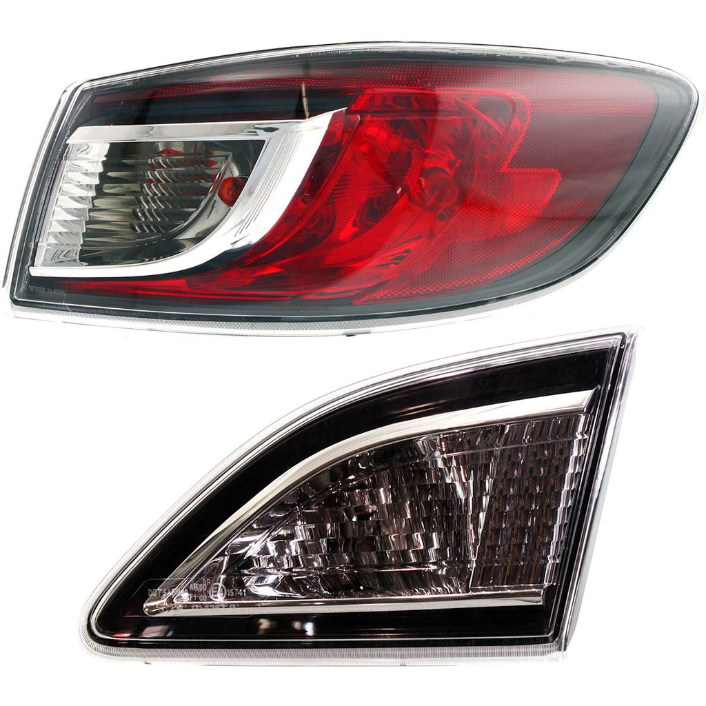 2010-2013 Mazda 3 Tail Lights Inner Right Halogen