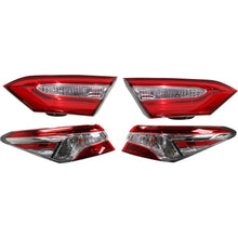 Load image into Gallery viewer, 2018-2020 Toyota Camry Tail Light Set Left Right Inner Outer w/ bulb Halogen