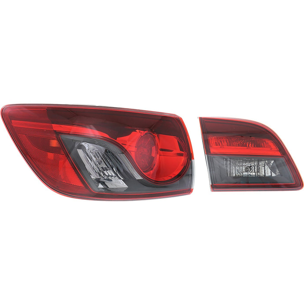 2013-2015 Mazda CX-9 Tail Light - Halogen, Left, Inner (TK2151160A)