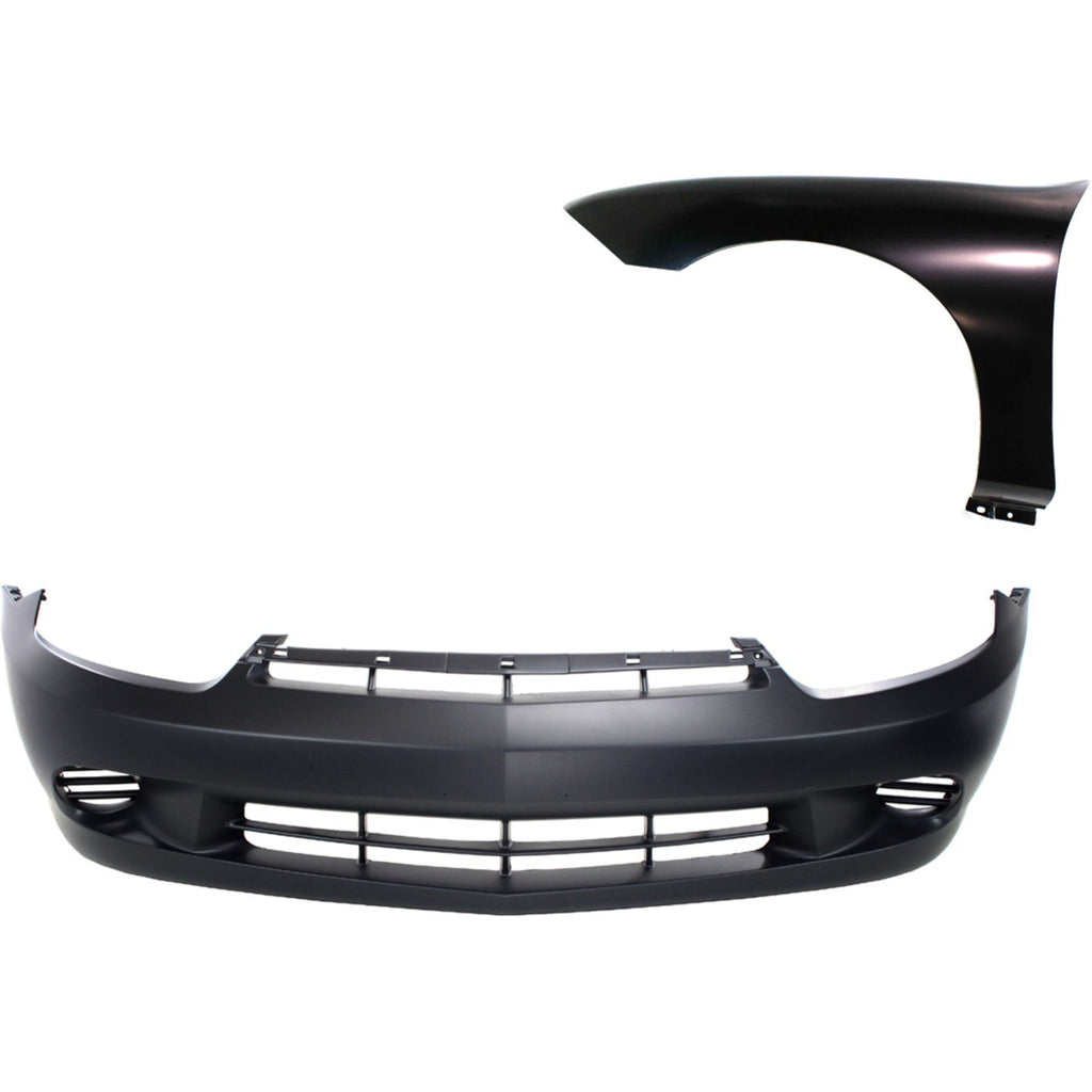 2003-2005 Chevrolet Cavalier Bumper - Front, Left (12335575)