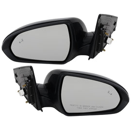 Kool Vue 2017-2018 Hyundai Elantra Mirrors - Left & Right, Heated, Manual Folding (87610F2300)