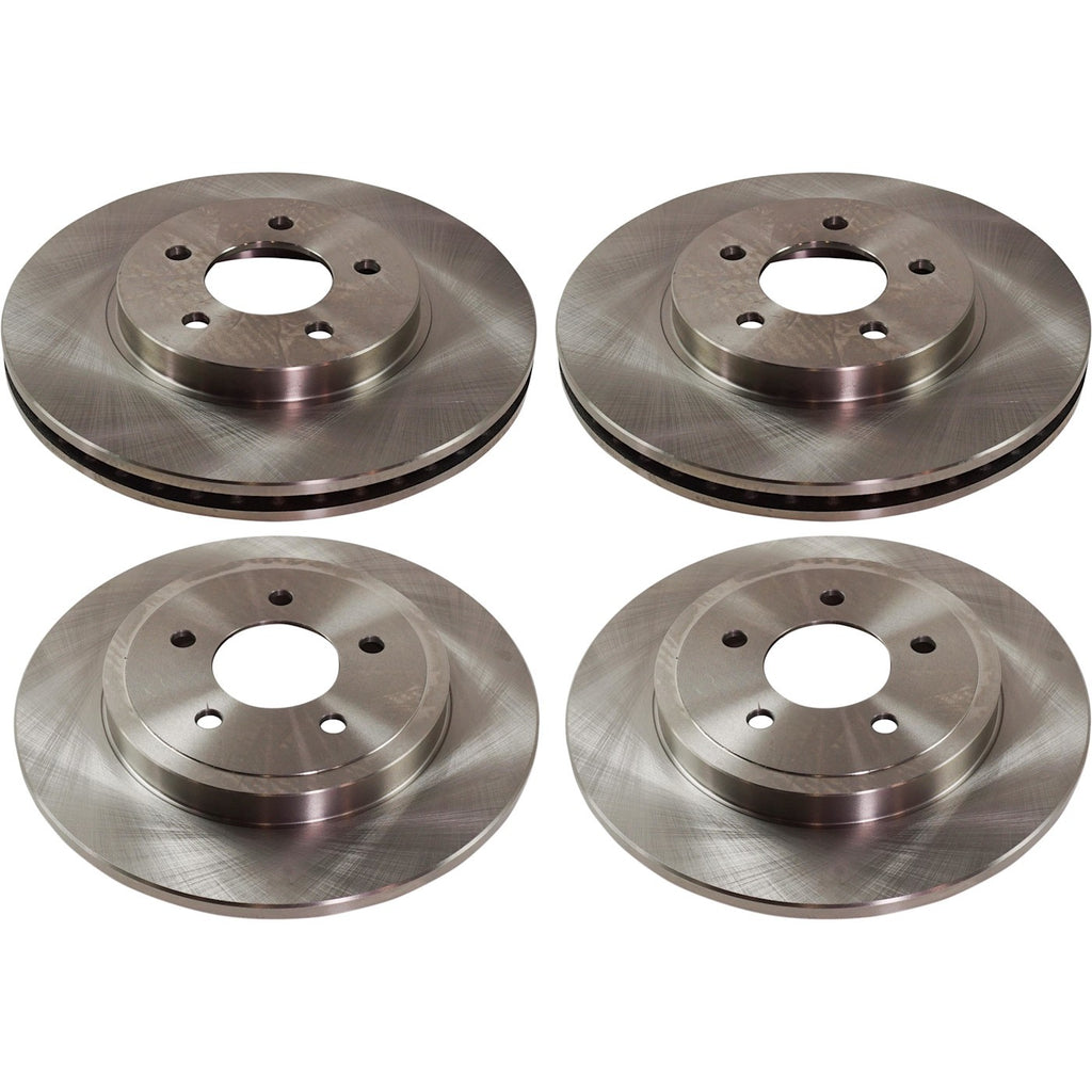 2005-2008 Ford Escape, Mazda Tribute & Mercury Mariner Brake Rotors - Front & Rear (5L8Z1125AA)