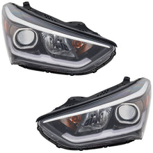 Load image into Gallery viewer, 2017-2019 Hyundai Santa Fe &amp; Santa Fe XL Headlights - Halogen, Driver &amp; Passenger Side, w/ Bulbs (92102B8530)