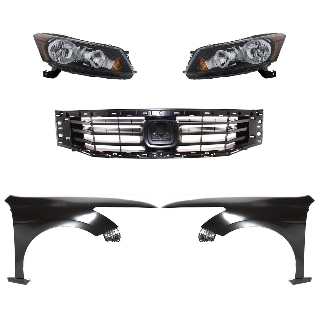 2008-2010 Honda Accord Headlights - Driver & Passenger Side (33100TA0A01)