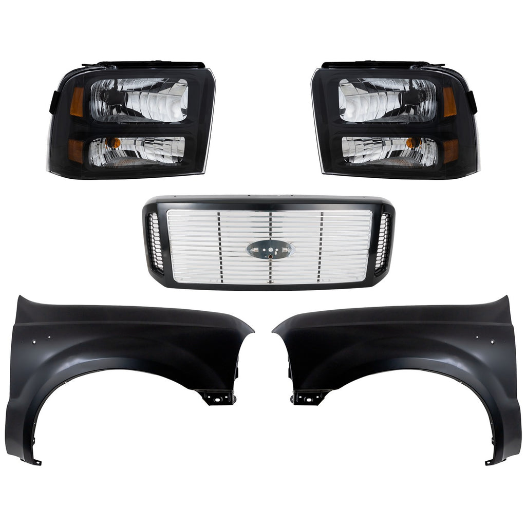 2005-2007 Ford F-250 Super Duty & F-350 Super Duty Grille - Assembly (6C3Z8200DH)