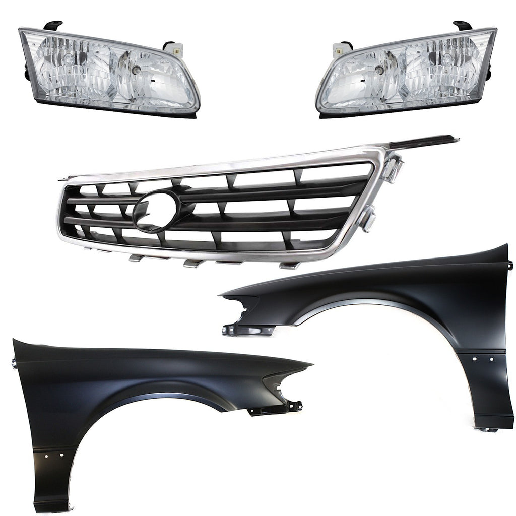 2000-2001 Toyota Camry Fenders - Front, Driver & Passenger Side, Primed (53811AA020)