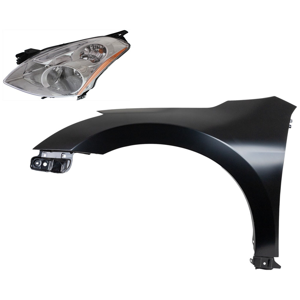 2010-2012 Nissan Altima Headlight - HID, Left, Assembly (26060ZX20A)